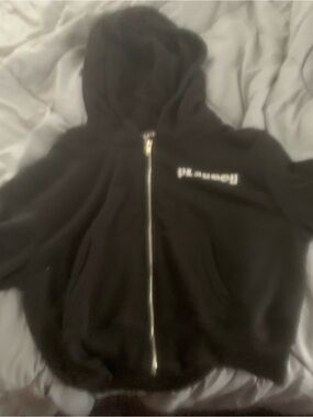 Black zip up playboy jacket